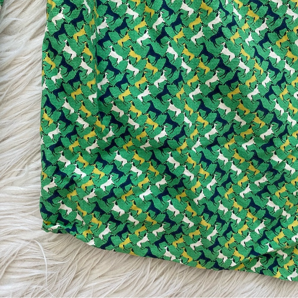 Talbots Green Patterned Button-Down Shirt - Picture 7 of 10